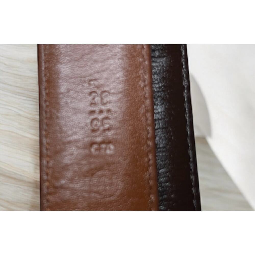 Vintage 1980’s Coach 5700 1” Burnished Cowhide Leather Belt - Size 38 - Picture 3 of 8